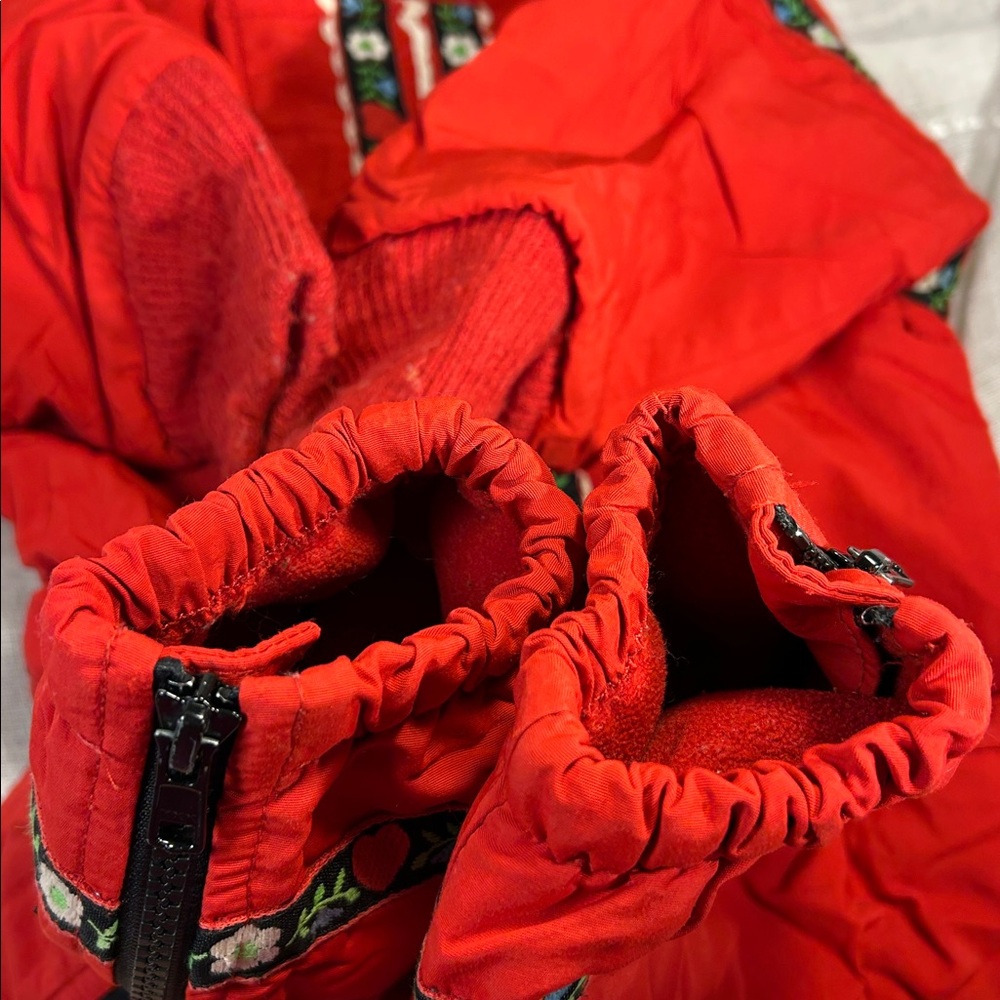 Wintergreen handmade fully lined with hood winter suit Size 18mo K00056 - Picture 10 of 16